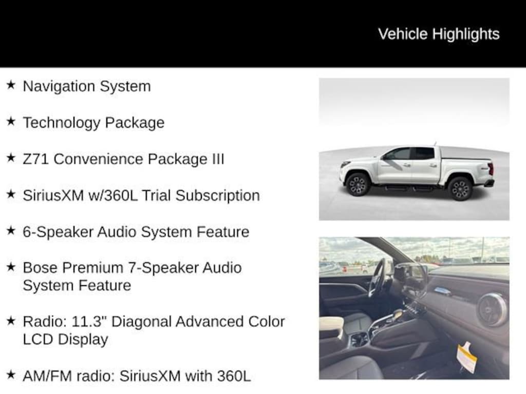 New 2026 Chevrolet Colorado Z71 Truck Crew Cab