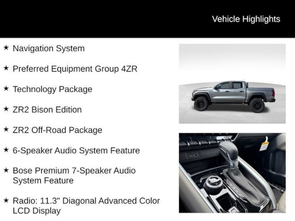 New 2026 Chevrolet Colorado ZR2 Truck Crew Cab