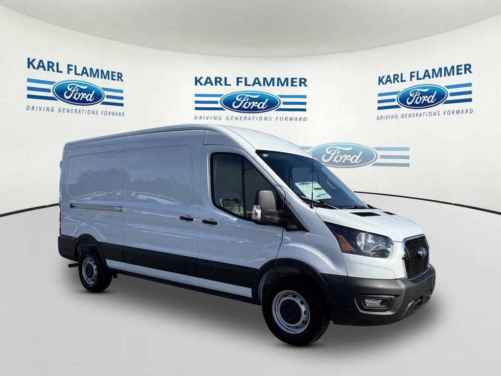 New 2025 Ford Transit Cargo Van T-250 148 Med Rf 9070 GVWR RWD Van Medium Roof Van