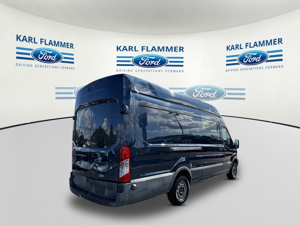 Used 2015 Ford Transit Cargo Van T-250 148 EL Hi Rf 9000 GVWR Sliding RH Dr Van High Roof Extended-Length Cargo Van