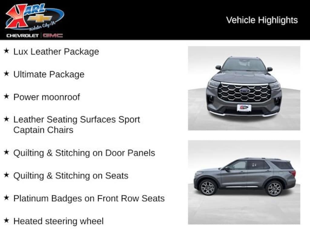 Used 2025 Ford Explorer Platinum SUV