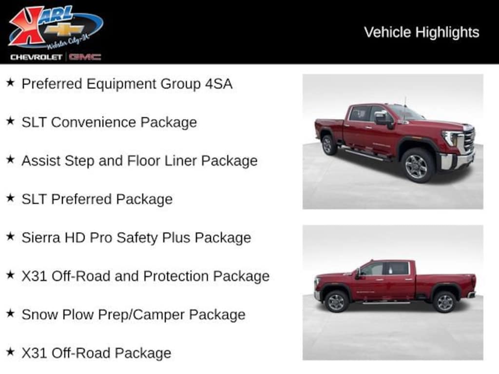 New 2026 GMC Sierra 3500 HD SLT Truck Crew Cab