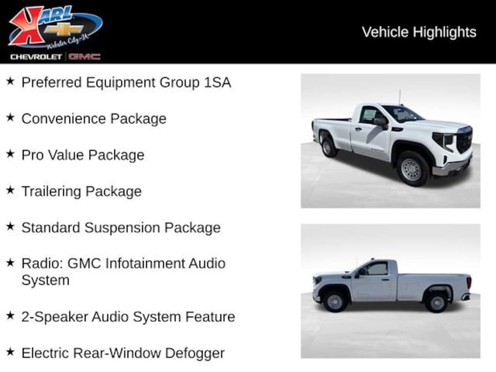 New 2026 GMC Sierra 1500 Pro Truck Regular Cab