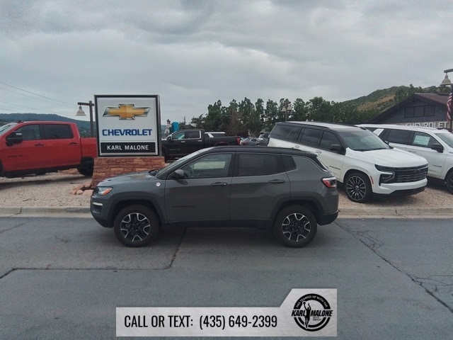 Used 2021 Jeep Compass Trailhawk with VIN 3C4NJDDB4MT598463 for sale in Park City, UT