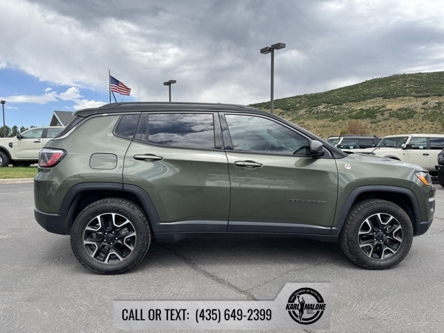 Used 2021 Jeep Compass Trailhawk with VIN 3C4NJDDB0MT597990 for sale in Park City, UT