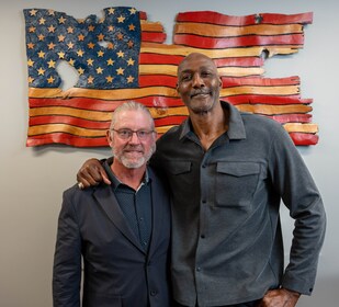 Staff member Karl Malone & Andy Madsen from ID_292eb4c8d112
