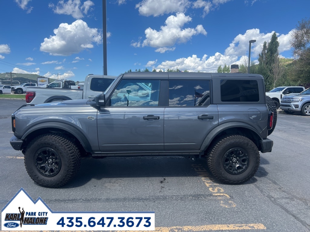 Used 2023 Ford Bronco 4-Door Wildtrak with VIN 1FMEE5DP4PLB39502 for sale in Park City, UT