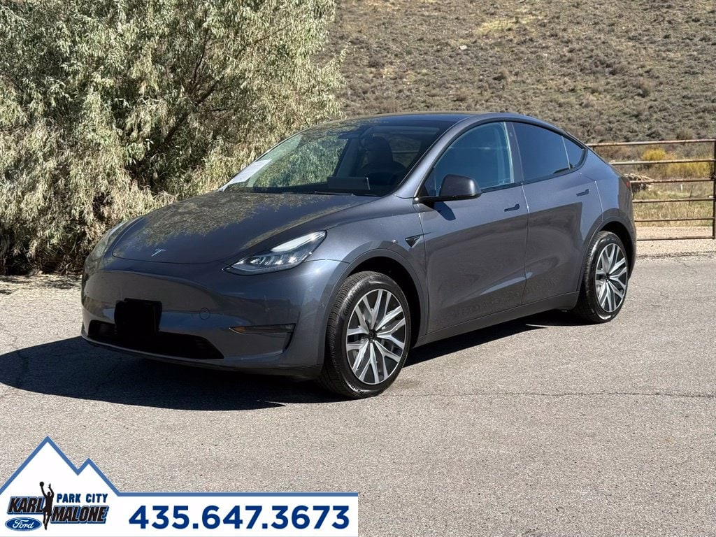 Used 2021 Tesla Model Y Long Range with VIN 5YJYGDEE2MF218006 for sale in Park City, UT