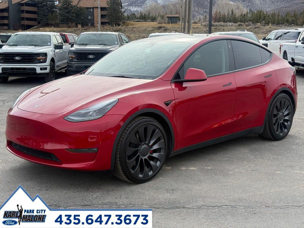 Used 2023 Tesla Model Y Performance with VIN 7SAYGDEF6PF785867 for sale in Park City, UT