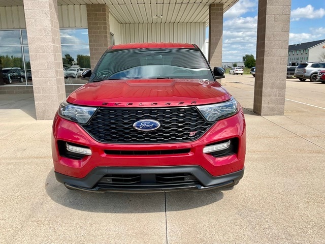 Certified 2021 Ford Explorer ST with VIN 1FM5K8GC6MGA21264 for sale in Story City, IA