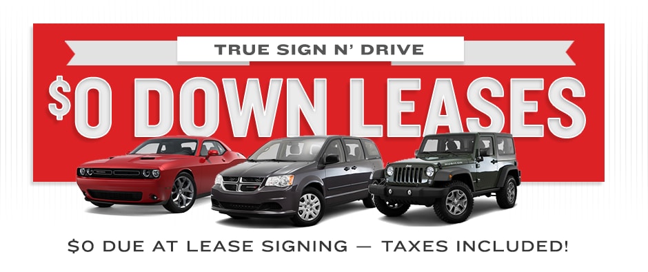 Chrysler Dodge Jeep Ram 0 Down Lease Deals