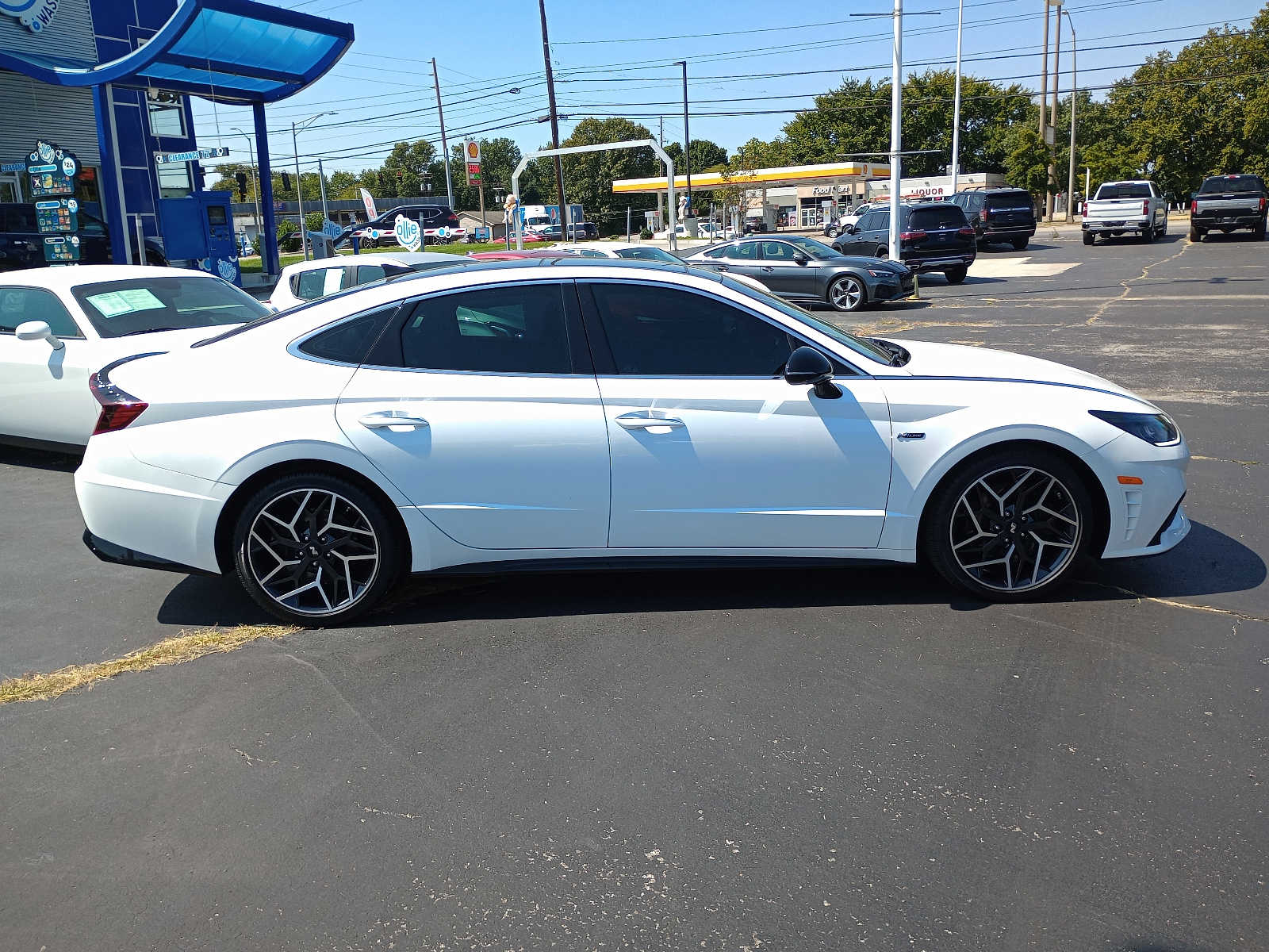 Used 2021 Hyundai Sonata N Line with VIN 5NPEK4JC2MH125106 for sale in Henderson, KY