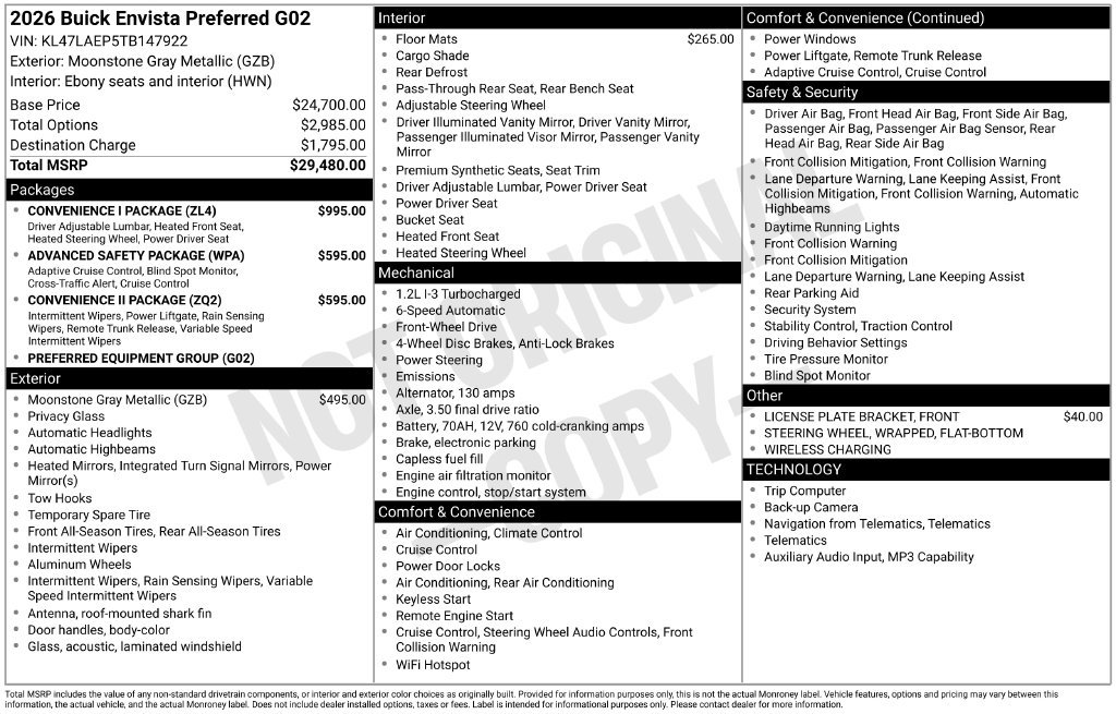 2026 Buick Envista Preferred - Photo 12