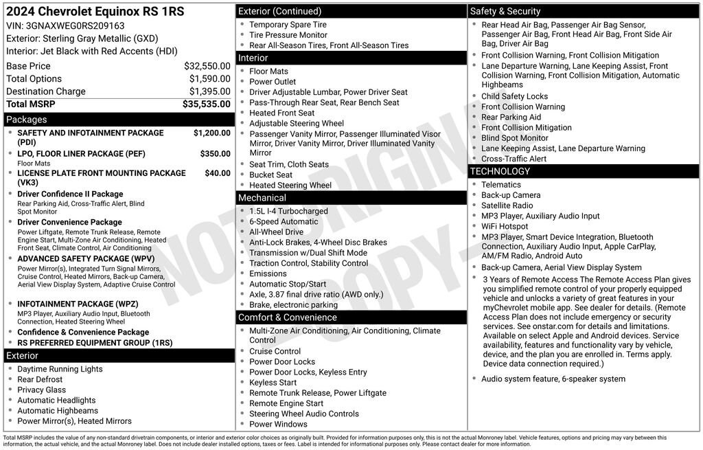 Used 2024 Chevrolet Equinox RS SUV