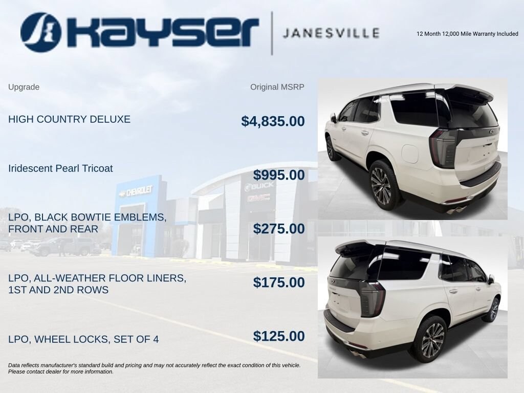 Used 2025 Chevrolet Tahoe High Country SUV