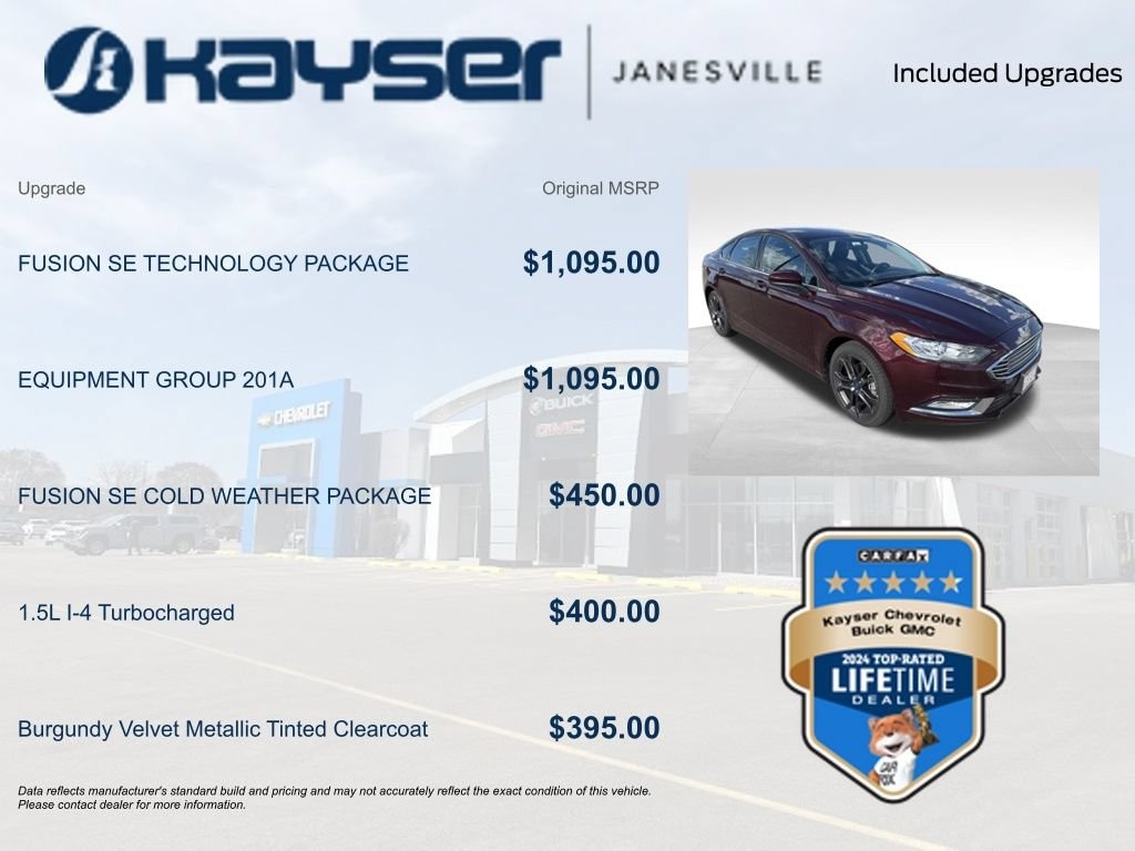 Used 2018 Ford Fusion SE Sedan