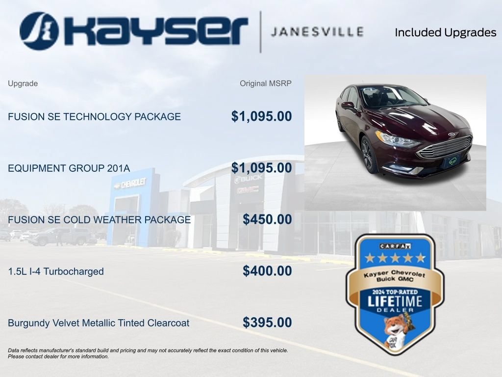 Used 2018 Ford Fusion SE Sedan