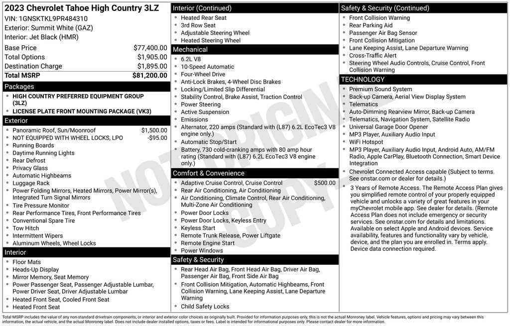 2023 Chevrolet Tahoe High Country - Photo 10