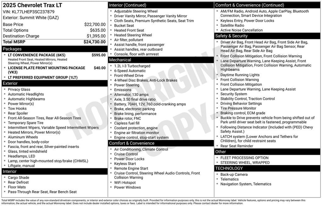 Certified 2025 Chevrolet Trax LT SUV