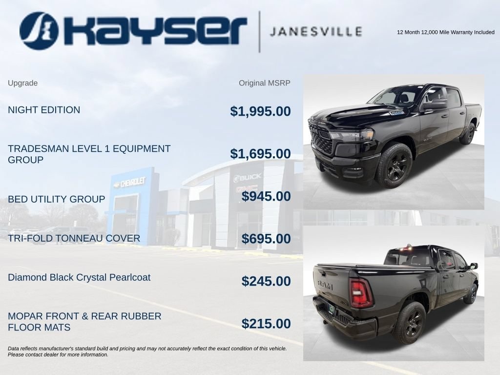 Used 2025 Ram 1500 Tradesman Truck Crew Cab