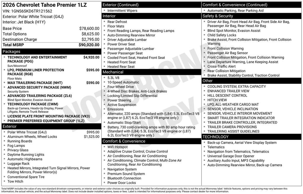 2026 Chevrolet Tahoe Premier - Photo 11