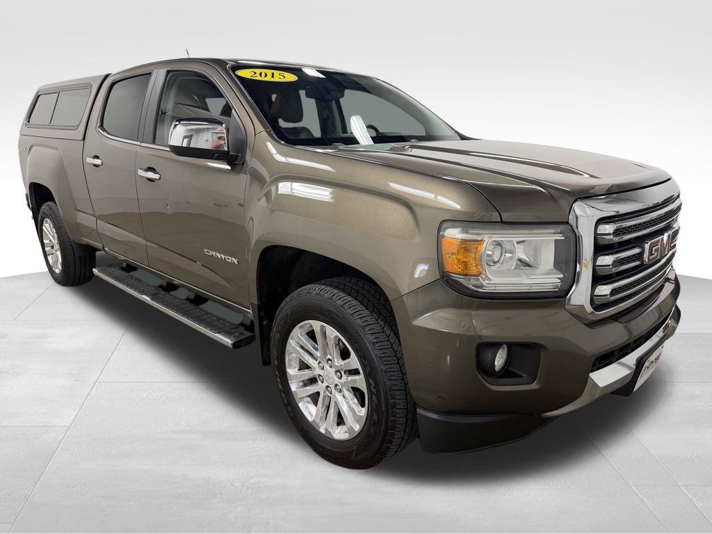 Used 2015 GMC Canyon SLT with VIN 1GTG6CE38F1123307 for sale in Janesville, WI