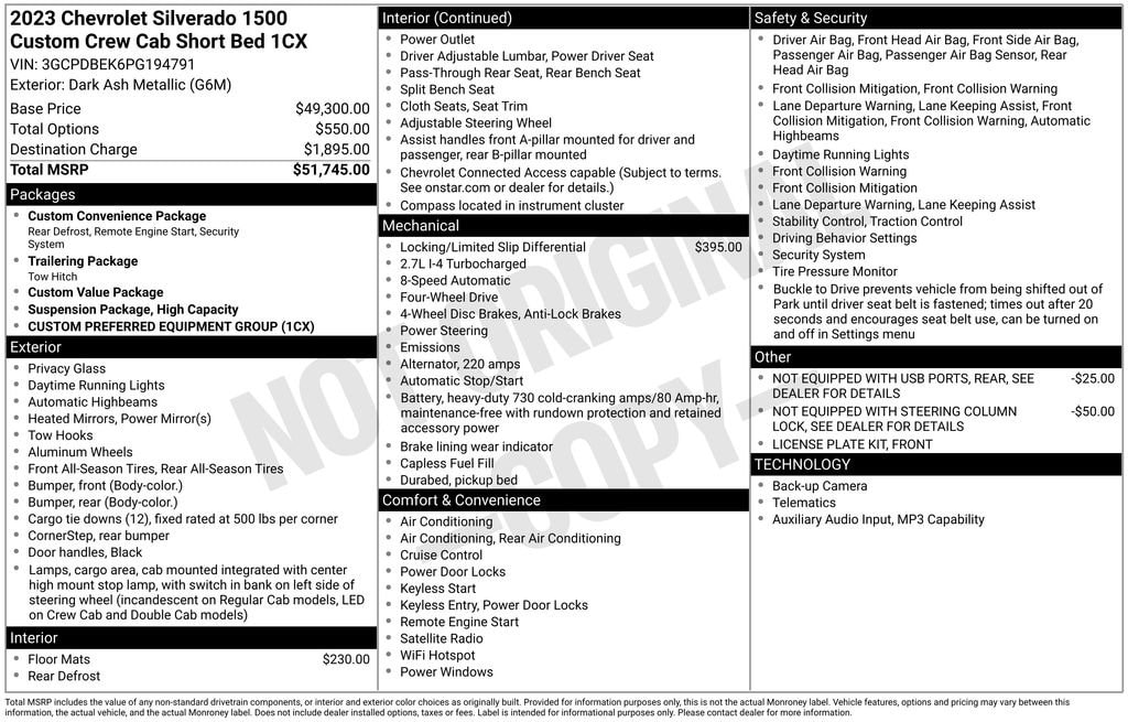 2023 Chevrolet Silverado 1500 Custom - Photo 3
