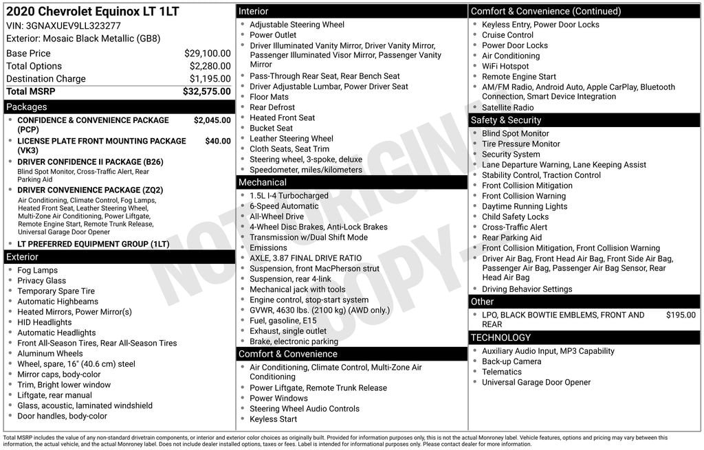 Used 2020 Chevrolet Equinox LT SUV