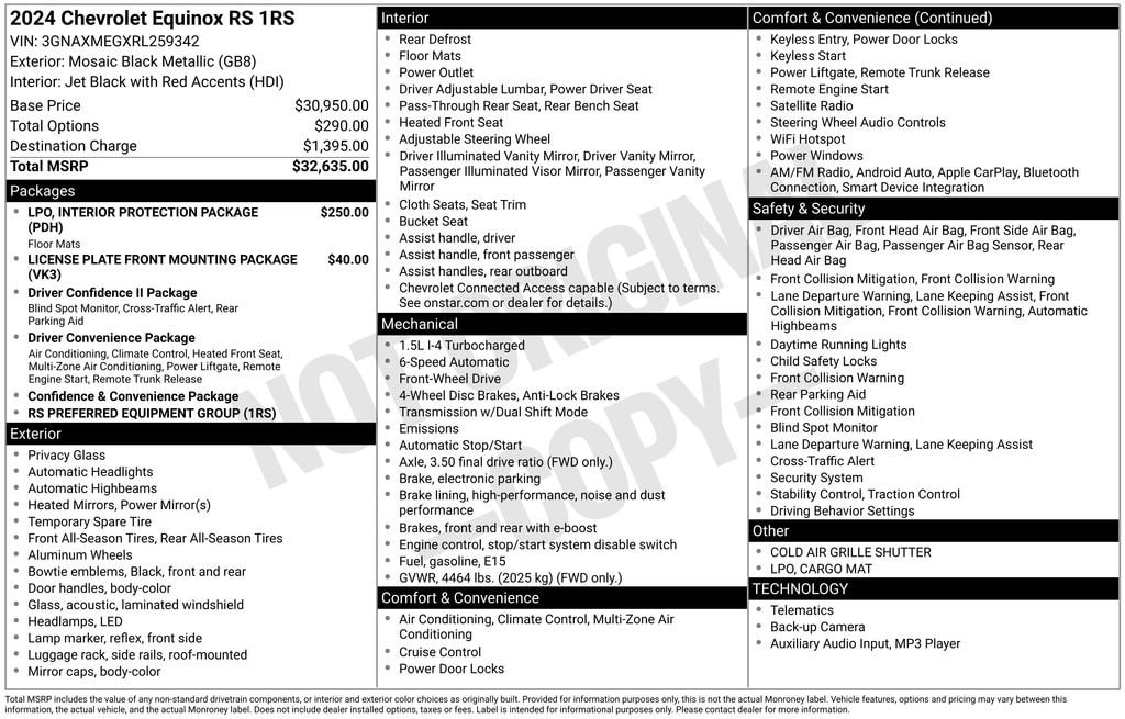 Used 2024 Chevrolet Equinox RS SUV