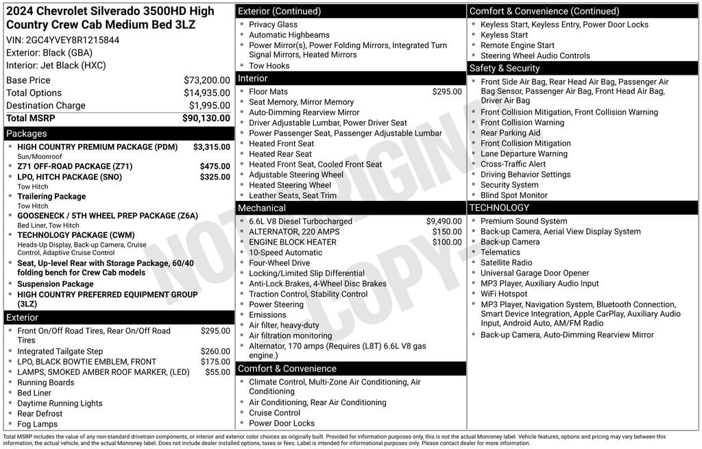 2024 Chevrolet Silverado 3500HD High Country - Photo 10