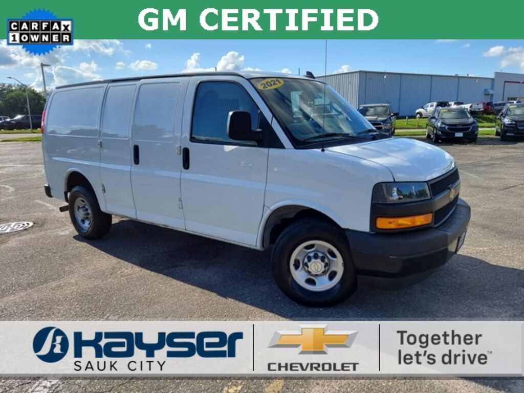 Certified 2021 Chevrolet Express 3500 Work Van Cargo Van