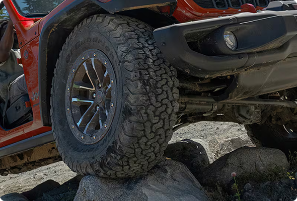 Off-roading angles demonstration