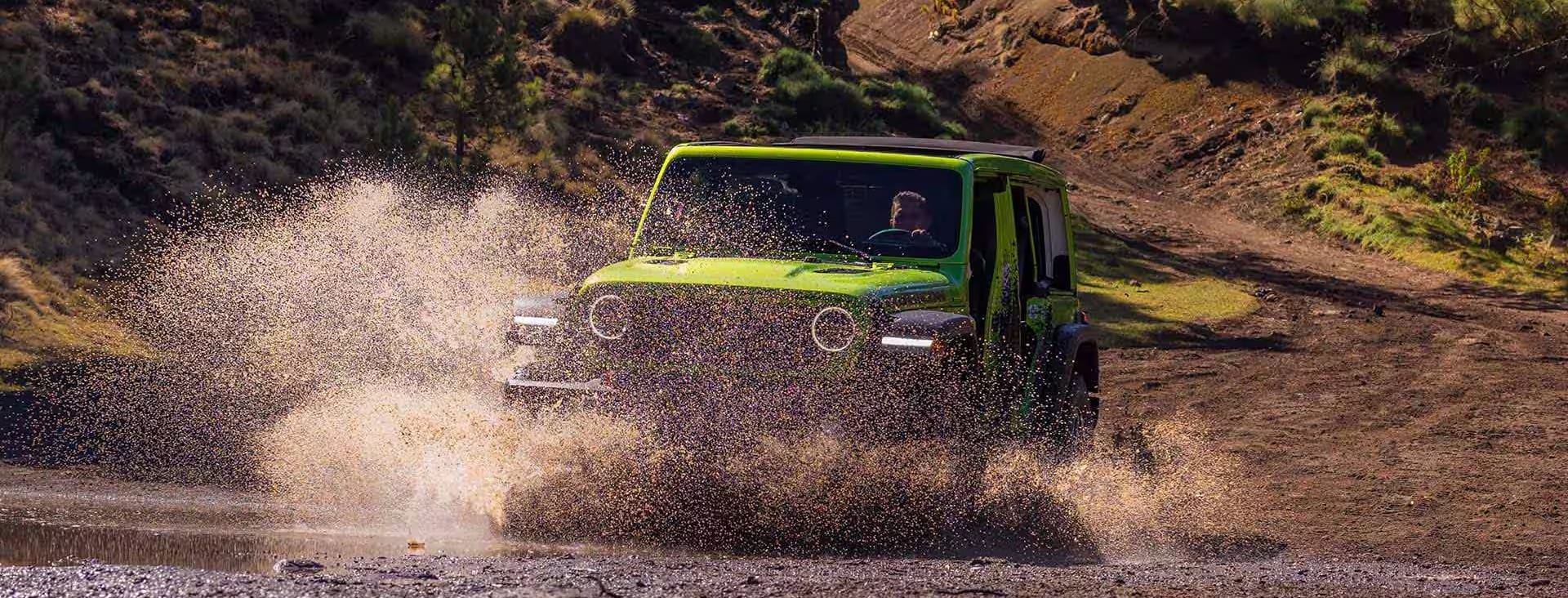 Jeep Wrangler action shot