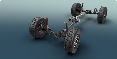 Full-time Rock-Trac 4x4 system