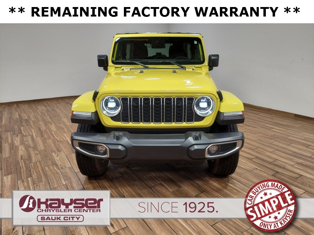 Used 2024 Jeep Wrangler 4-Door Sahara with VIN 1C4PJXEG6RW256468 for sale in Sauk City, WI