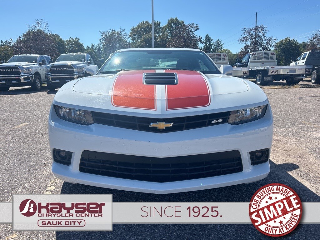 Used 2015 Chevrolet Camaro 2SS with VIN 2G1FJ1EW3F9300858 for sale in Sauk City, WI