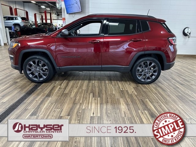 Certified 2021 Jeep Compass 80th Spec. Edition with VIN 3C4NJDEB3MT546451 for sale in Watertown, WI