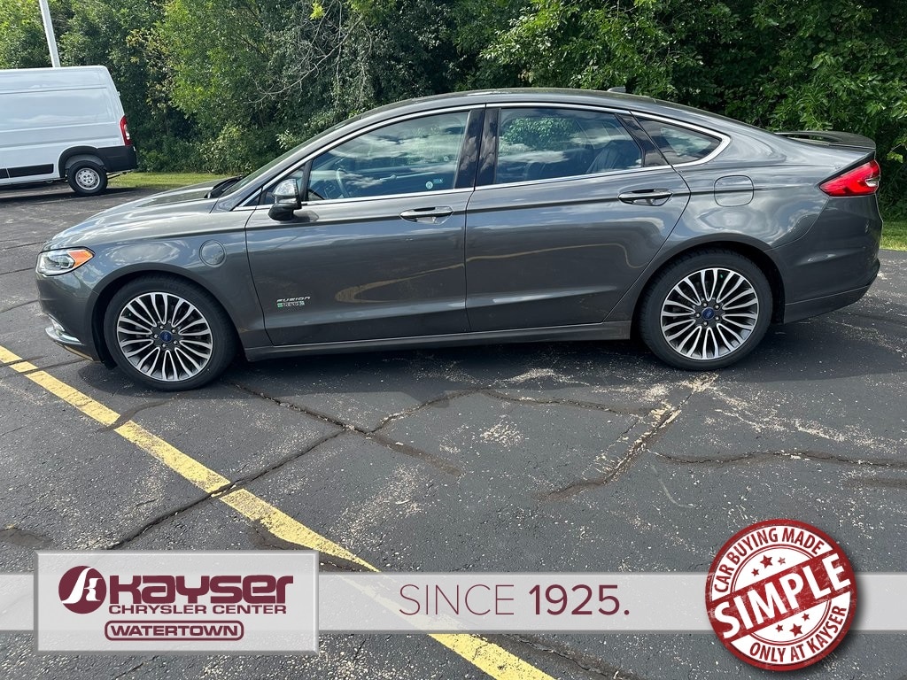 Used 2017 Ford Fusion Energi Titanium with VIN 3FA6P0SU4HR255337 for sale in Watertown, WI