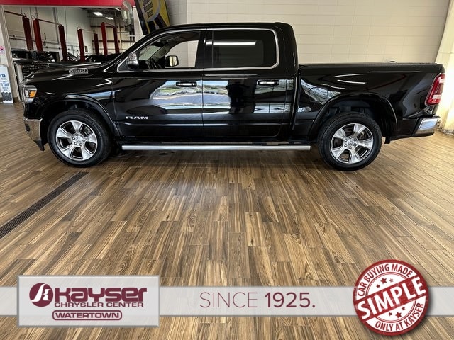 Certified 2021 RAM Ram 1500 Pickup Laramie with VIN 1C6SRFJT4MN639735 for sale in Watertown, WI