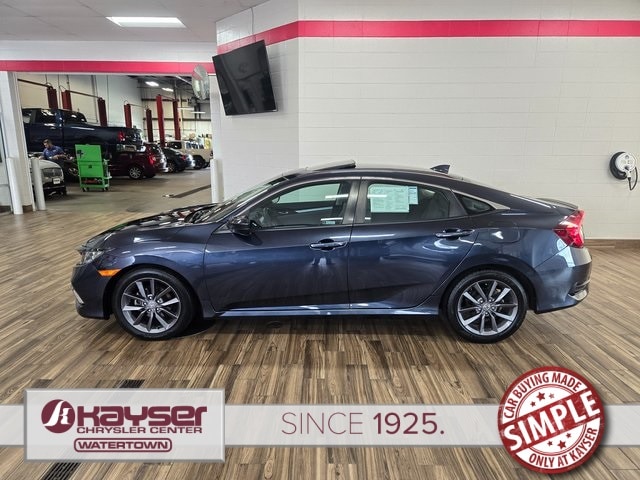 Used 2021 Honda Civic EX with VIN 19XFC1F34ME011010 for sale in Watertown, WI