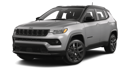 26 Jeep Compass Limited Altitude in Silver Zynith in three quarter angle.