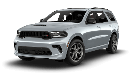 26 Dodge Durango GT Plus in Triple Nickel in three quarter angle.