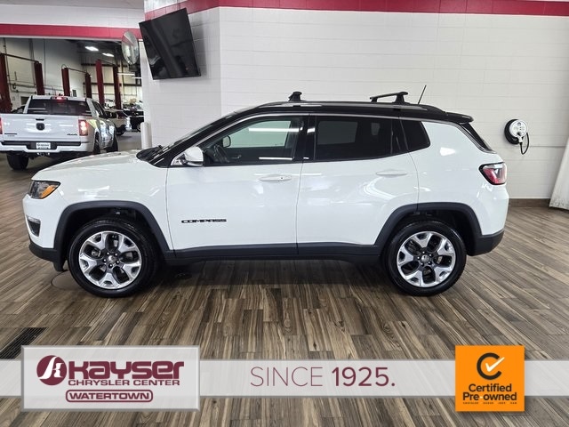 Certified 2018 Jeep Compass Limited with VIN 3C4NJDCB8JT360497 for sale in Watertown, WI