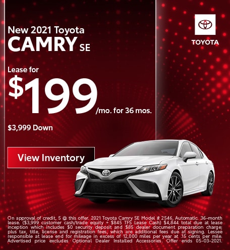 New Vehicle Specials | Kearny Mesa Toyota
