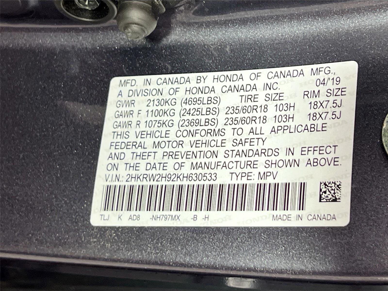2019 Honda CR-V Touring - Photo 30