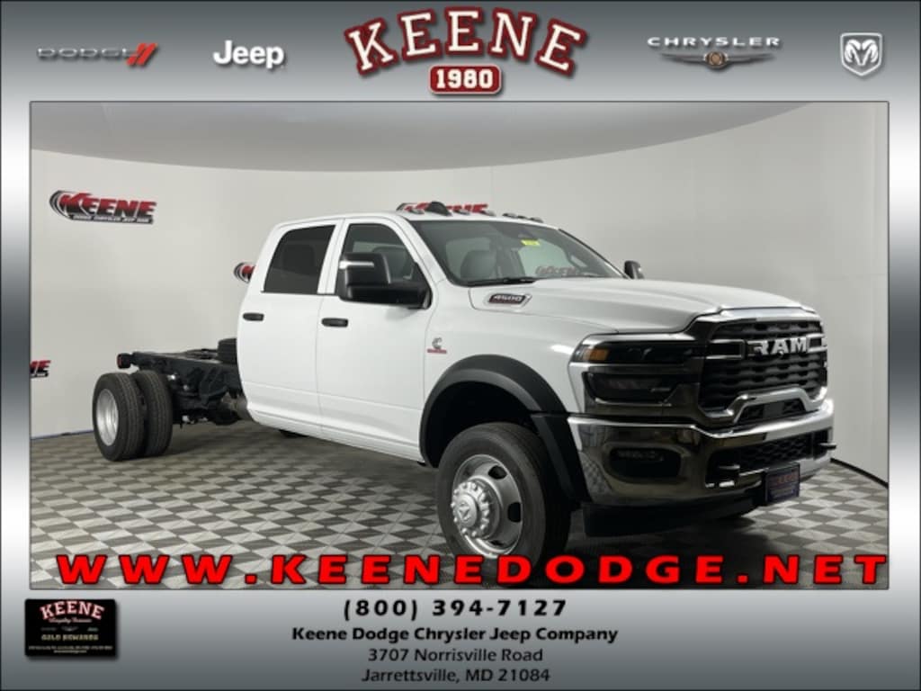 New 2025 Ram 4500 Chassis Cab 4500 TRADESMAN CHASSIS CREW CAB 4X4 84' CA Pickup