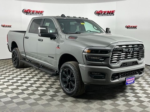 grey 2026 RAM 2500 truck parked at the Keene CDJR dealership in Jarrettsville, MD