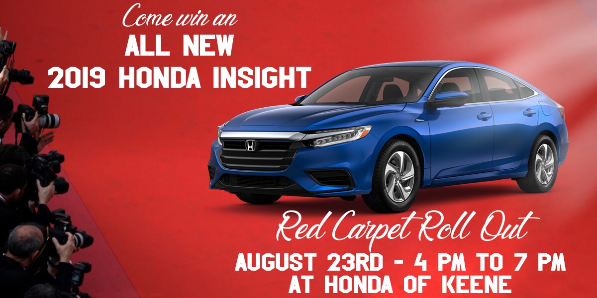 Your'e Invited! 2019 Honda Insight Red Carpet Rollout Party Honda of
