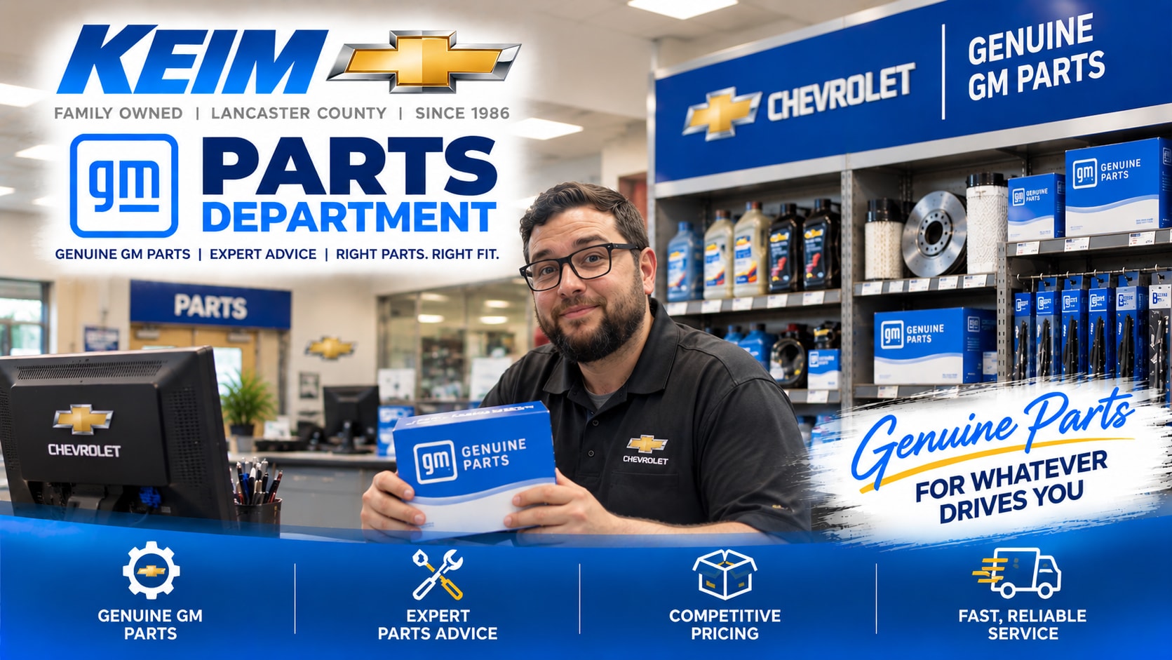 Genuine Chevrolet and GM parts near Lancaster Pennsylvania