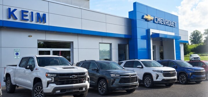 Keim Chevrolet dealership at 3265 Lincoln Highway East in Paradise Pennsylvania